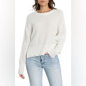 Pistola OLGA DISTRESSED 100% COTTON SWEATER‎ IN INFINITY Size S